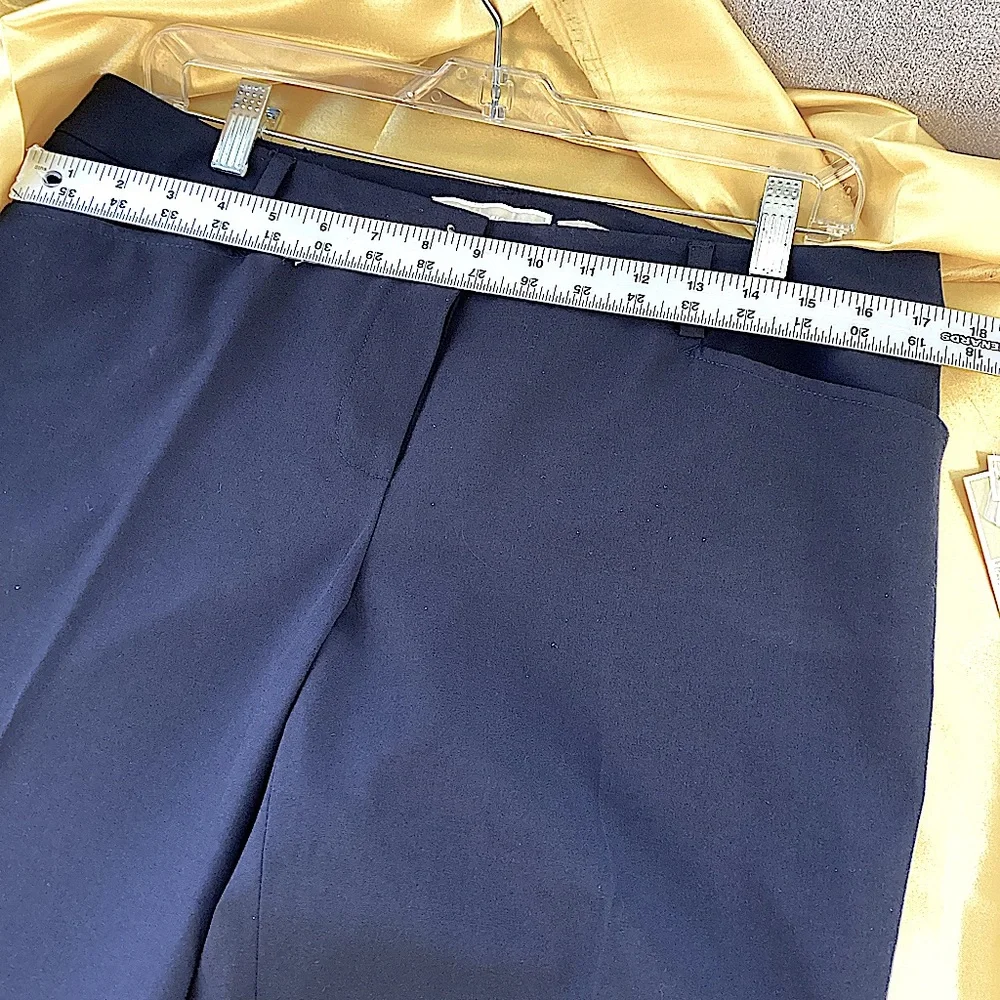 MICHAEL KORS GRAMERCY FLARED LEG PANTS BLACK SZ 10 - Picture 11 of 12